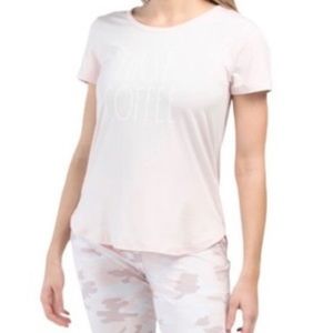 Rae Dunn Pink Camo Pajama Set NWT